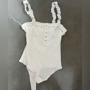 White vestique bodysuit tank NWT